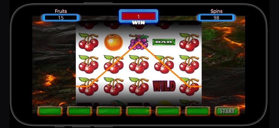 5 Reel Spinner with 98 spins remaining