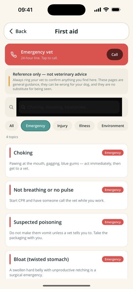 First aid library filtered to emergencies