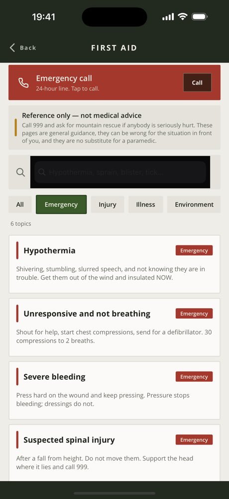 The first aid library in Peaks and Paths