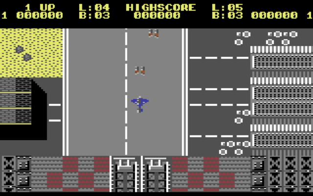 Sky Shark on the Commodore 64, screenshot 1